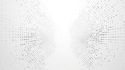 Abstract light gray background with halftone dots creates modern and dynamic visual effect, perfect for various design projects. subtle gradient and dot pattern add depth and interest