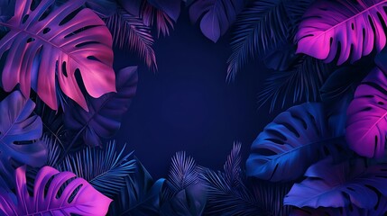 Tropical Leaves Background