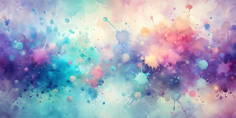 Abstract Watercolor Dreamscape: A mesmerizing blend of vibrant hues, evoking a sense of freedom, creativity, and boundless imagination.  