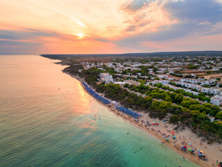 Estate nel Salento: Tramonto  a San Pietro in Bevagna - Puglia, Manduria, Taranto, Italia