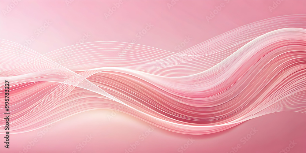 Canvas Prints pink abstract wave: a mesmerizing abstract background with delicate pink waves, evoking feelings of 