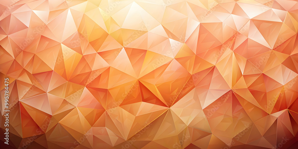 Canvas Prints amber low poly abstract background