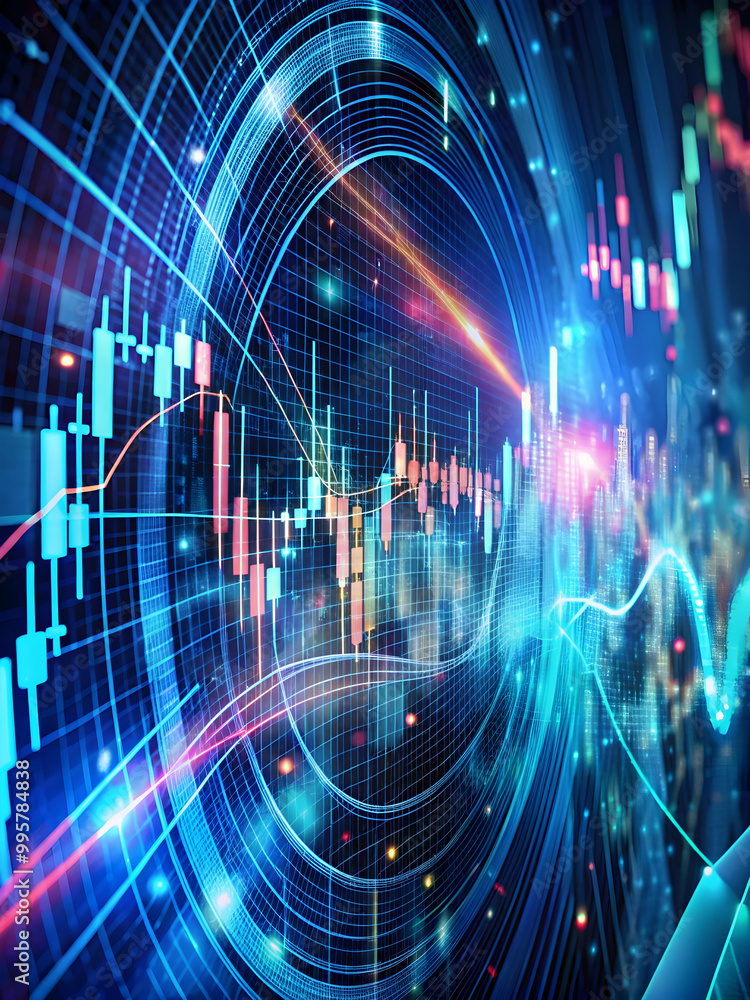 Poster dynamic financial data visualization