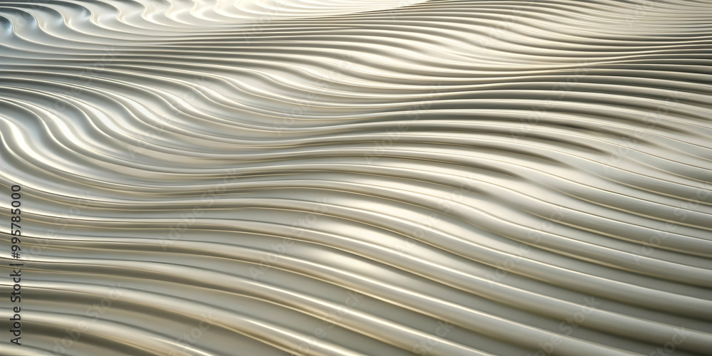 Poster abstract ripples: a mesmerizing abstract pattern of silver ripples, creating a dynamic and textural 