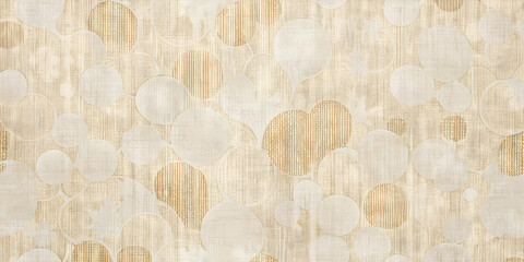 Beige Abstract Texture: Soft, subtle beige and off-white circles on a textured background. Perfect for minimalist designs, creating a calm and serene atmosphere.
