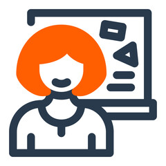 Engaging School Teacher Icon