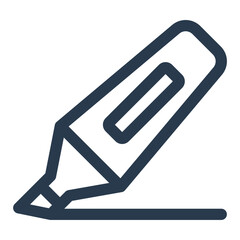 Highlighter Marker with Chisel Tip Icon