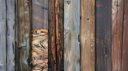 wooden Wooden texture set wooden background. Generative AI.