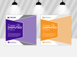 Social media post design, modern design template for business