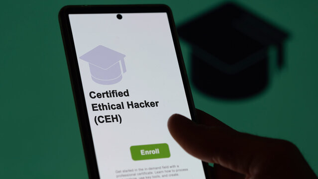 Certified Ethical Hacker (CEH) program. A student enrolls in courses to study, to learn a new skill and pass certification.