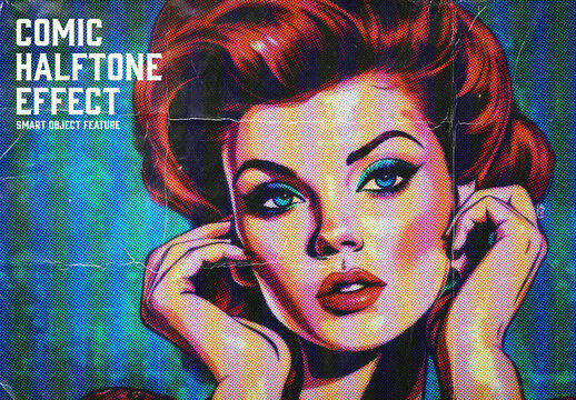 Comic Halftone Effect with Generative AI