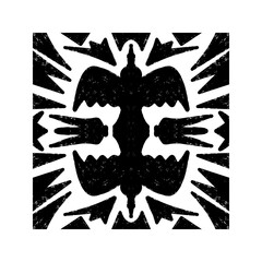 Stylized texture ornament, tile shapes. vector element