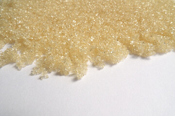 粗糖および白背景