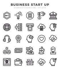 Business Start Up icon pack for your website. mobile. presentation. and logo design.