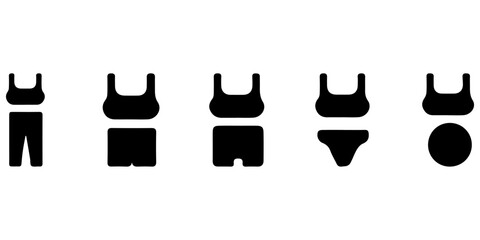 Women's bra icon. Underwear symbol.