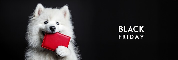 A banner ad for Black Friday sales featuring deals on retail pet supplies