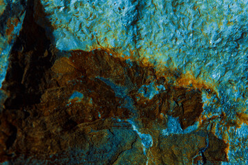 crystalline ore in the rocky mountains, rare earth mining.