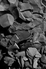 a natural rock of shale ore in cracks.