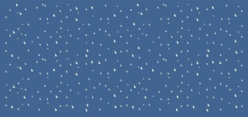 Heavy rain in dark sky