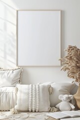 Minimalist Scandinavian Kids Room with Cozy Decor and Natural Sunlight