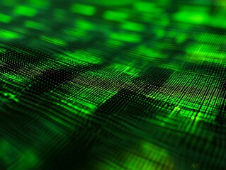 A close up of a green circuit board