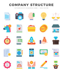 Company Structure icon pack for your website. mobile. presentation. and logo design.