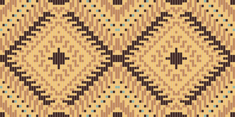 Ornament Arabic Paper Patternfolk Embroidery, Aztec Geometric Ornament Print. Design for Carpet, Wallpaper, Clothing, Wrapping, Fabric