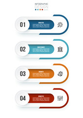 Infographic template business concept with workflow.
