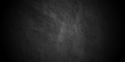 Abstract black distressed Rough texture grunge concrete background. Textured dark stone black grunge background, old grunge background. Chalk board and Black board grunge backdrop background.