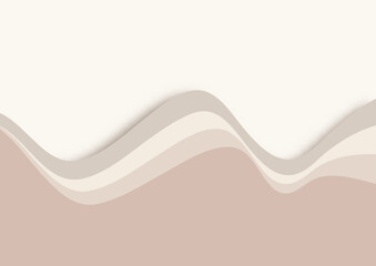 Pastel neutral abstract wave background 