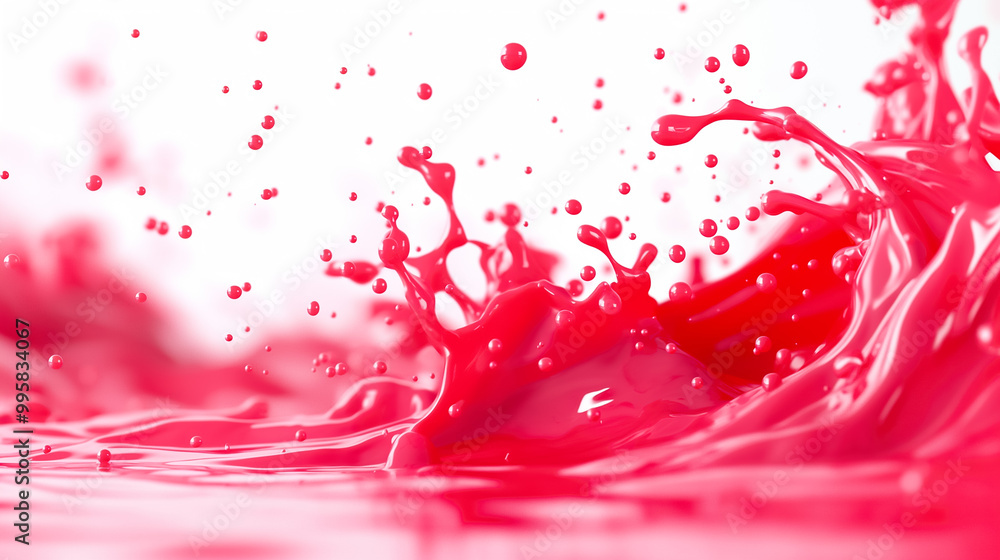 Poster this vibrant background features lively red splashes and droplets creating an energetic and artistic