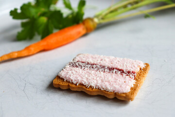 biscuit and carrot