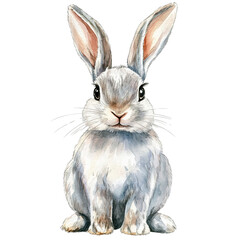 Obraz premium white rabbit isolated on white