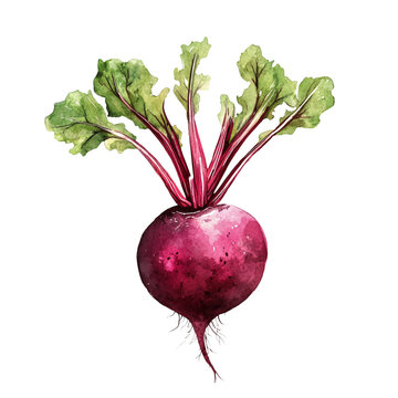 recommend clip art: radish isolated on white