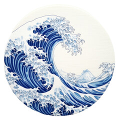 PNG The wave in embroidery style pattern art creativity.