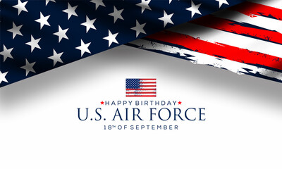 U.S. Air Force Birthday Celebration ,  Vector Design Illustration  