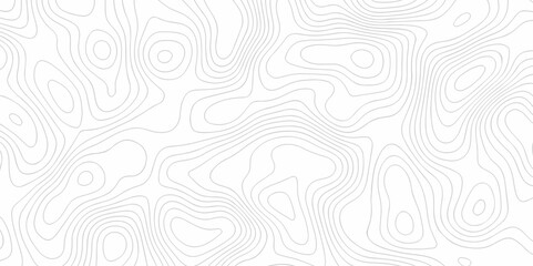Topographic grid map and white wave line geography landscape Topo contour map on background. Geographic mountain relief diagram line wave carve pattern. Topographic stripe line world map texture.