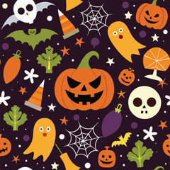 halloween seamless background