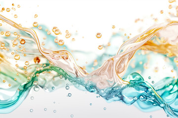 This vibrant wallpaper features a dynamic splash of water in multiple colors, creating an artistic and energetic atmosphere perfect for backgrounds or design projects