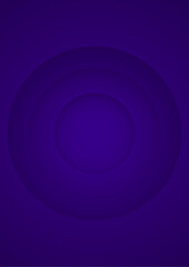 Dark blue abstract gradient background with circles.