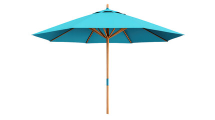 Obraz premium Beach umbrella standing tall against a clear background. PNG