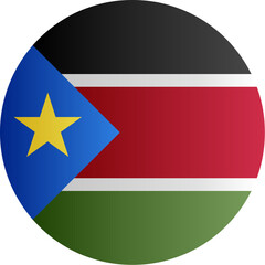 Fototapeta premium South SudanFlag Icon