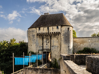 Entrance of Caen Castle in Normandy - France