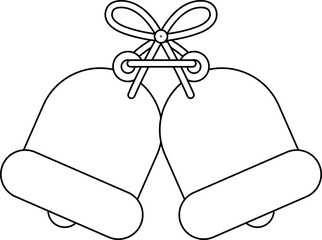 Jingle Bells Christmas Decor  Outline