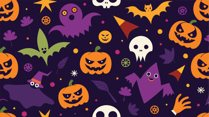 halloween seamless background