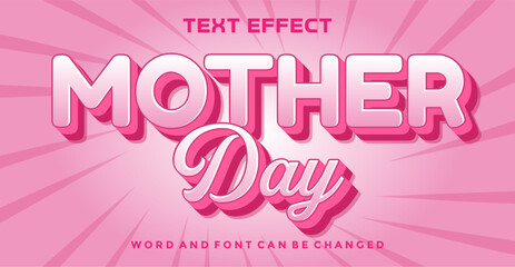 Mother day editable text effect