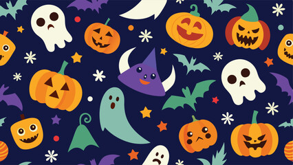 halloween seamless background