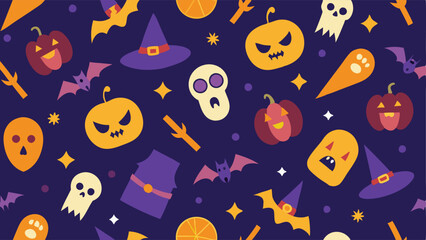 seamless pattern with monsters