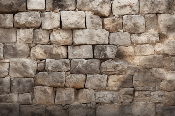 Obraz premium Processed collage of old ancient sand block wall texture in daylight. Background for banner