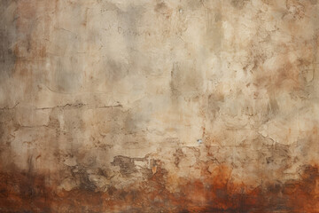 Processed collage of dirty brown concrete wall surface texture. Background for banner, backdrop